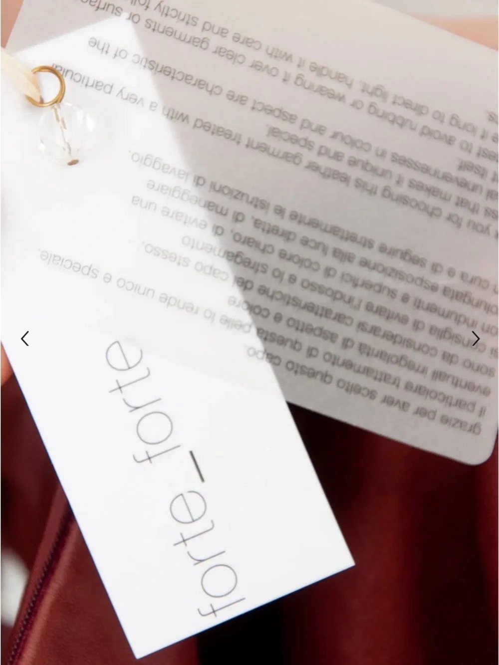 forte_forte Women’s Leather A-Line Midi Skirt in Burgundy size 6 NWT ret $1,000